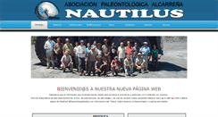 Desktop Screenshot of paleontologia-nautilus.com