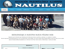 Tablet Screenshot of paleontologia-nautilus.com
